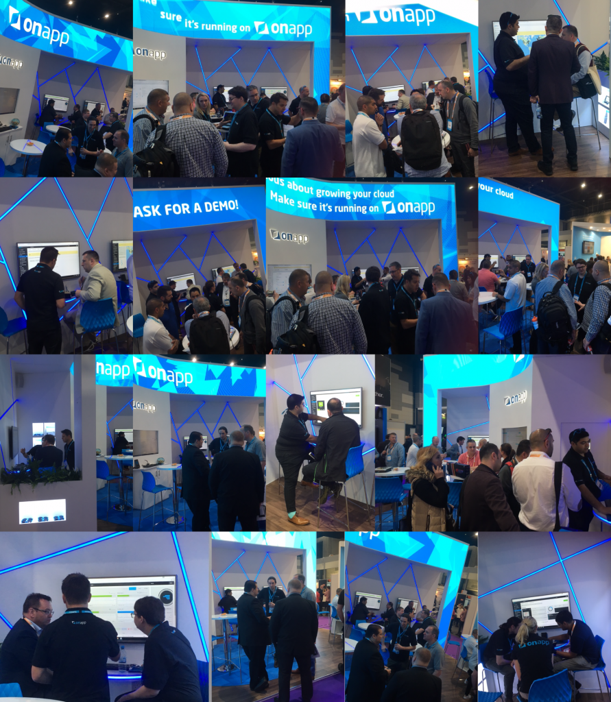 OnApp WHD Global Booth Collage