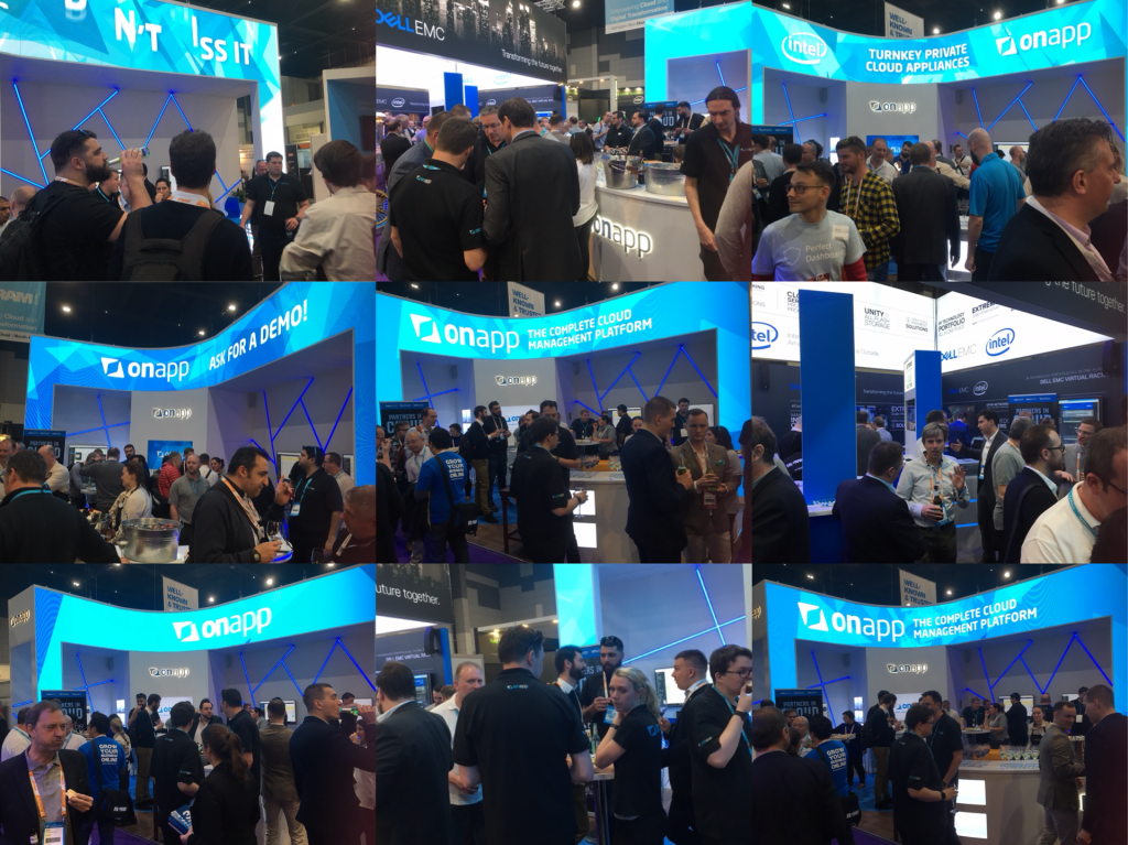 OnApp WHD Booth Drinks Collage