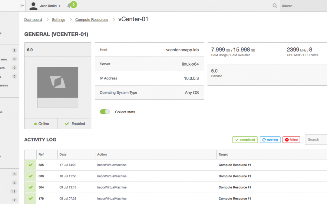 New release of OnApp brings self-service to VMware vCenter clouds