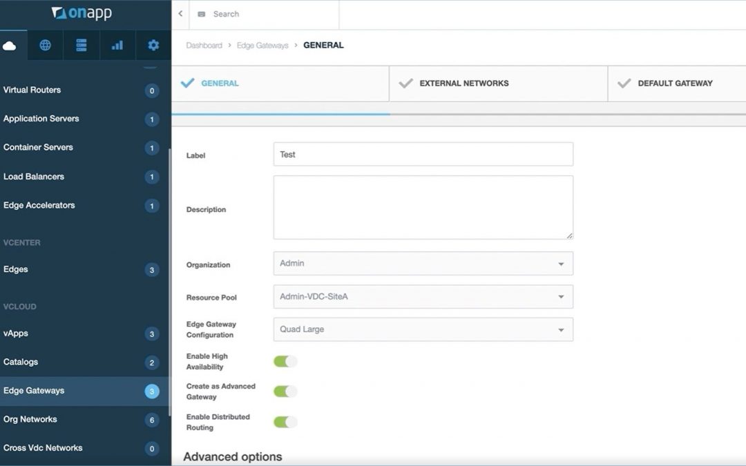 Manage NSX Edge Gateways with OnApp for Cloud Director