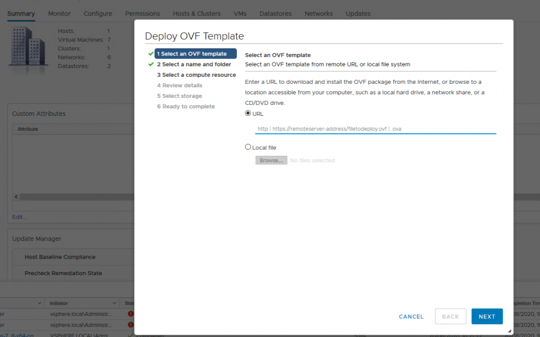 OnApp for vCenter – using our OVA template to set up your OnApp control panel